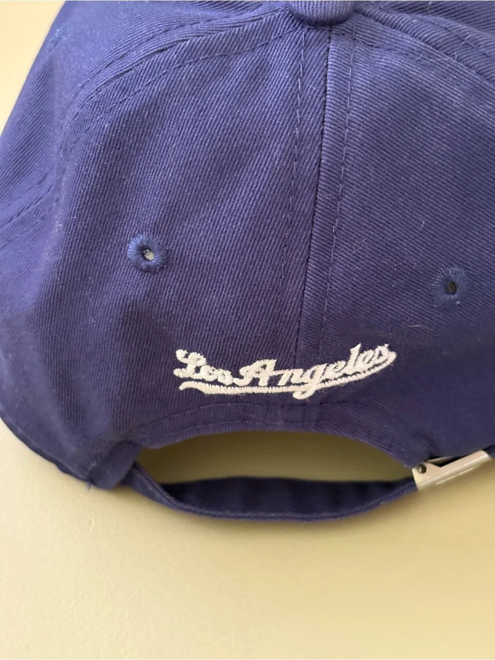 New Era LA Dodgers Two-Tone Cap in White and Royal Blue